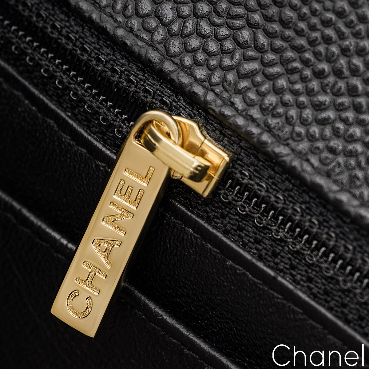 Chanel Black Caviar Jumbo Classic Single Flap Bag | Rich Diamonds